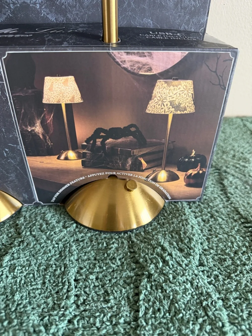 Bella Lux LED Lamps Halloween Ghost 👻 Bat 🦇 Rechargeable Warm White NEW!